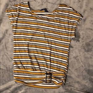Blue and yellow top